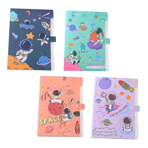 Uonlytech 4 Stück Aktenordner mit Astronauten Bunte Mappe mit Fächern zur Dokumentenorganisation Langlebige Aufbewahrungstaschen für Schule Büro und Privatgebrauch Uonlytech 4 Stück Aktenordner mit Astronauten Bunte Mappe mit Fächern zur Dokumentenorganisation Langlebige Aufbewahrungstaschen für Schule Büro und Privatgebrauch von Uonlytech