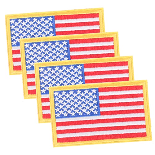 Uonlytech 4 Stück American Flag Aufnäher zum Aufbügeln Bestickte Patches Wiederverwendbar Diy Nähzubehör für Kleidung Rucksäcke Hüte Reparatur und Dekoration Uonlytech 4 Stück American Flag Aufnäher zum Aufbügeln Bestickte Patches Wiederverwendbar Diy Nähzubehör für Kleidung Rucksäcke Hüte Reparatur und Dekoration von Uonlytech