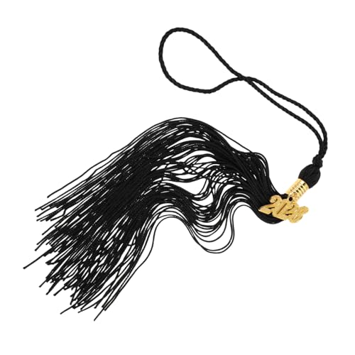Uonlytech 4 Stück Arzthut Quasten Anhänger Abschluss-Gedenkquaste Hut Quasten -Anhänger für Gradhut Graduierungskappe mit Fransen Black Grad Cap Polyester Schwarz Uonlytech 4 Stück Arzthut Quasten Anhänger Abschluss-Gedenkquaste Hut Quasten -Anhänger für Gradhut Graduierungskappe mit Fransen Black Grad Cap Polyester Schwarz von Uonlytech