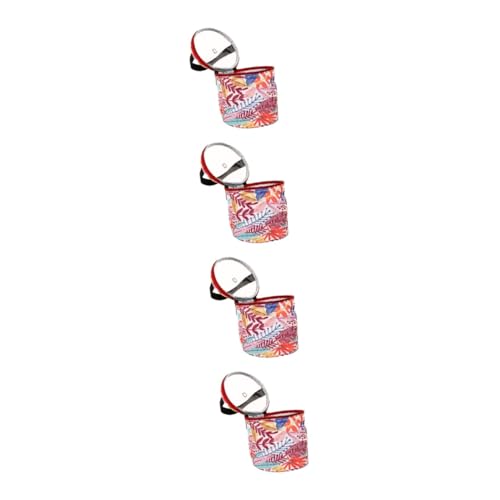 Uonlytech 4 Stück Aufbewahrungstasche aus Wolle Bag Organizer Stricktasche Veranstalter gehäkelter Taschenorganisator Häkeltasche mit großem Fassungsvermögen Nähprojekttasche Oxford-Stoff von Uonlytech