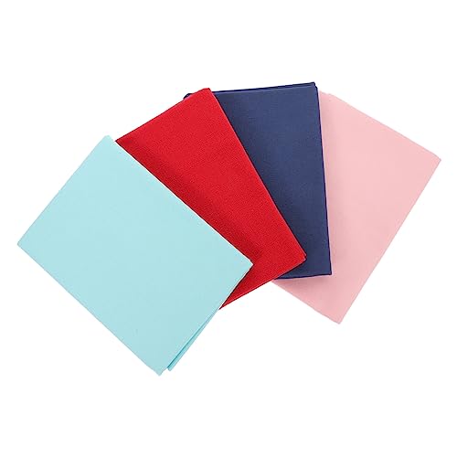 Uonlytech 4 Stück Bestickter Baumwollwäschegewebe Stickerei Basteltuch Stoff Nähen Sticktuch Stickstoff Quilten Von Stoffquadraten Material Nadel Bettwäsche Aus Baumwolle von Uonlytech