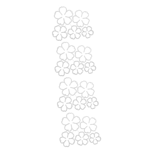 Uonlytech 4 Stück Blumenmetallform Stanzteile für Scrapbooking Stanzformen, Schnittschablonen Hochzeit Formen zur Albumherstellung dekorative Papierstanzformen Fotorahmen-Stanzformen Eisen von Uonlytech