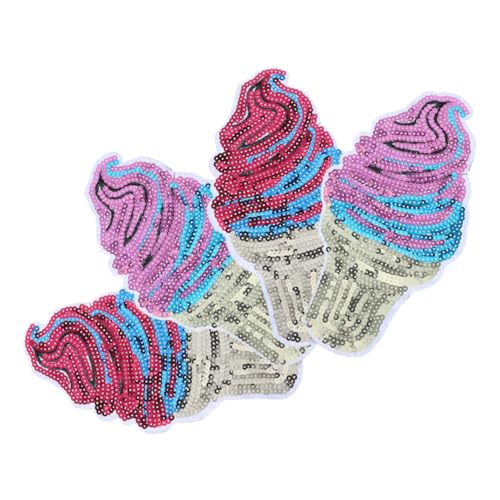 Uonlytech 4 Stück Eiscreme Pailletten Stoffaufkleber Eiscreme Pailletten Patches Pailletten Zum Basteln Pailletten Applikation Hut Patches DIY Kleidungsdekor Pailletten Glitzer Uonlytech 4 Stück Eiscreme Pailletten Stoffaufkleber Eiscreme Pailletten Patches Pailletten Zum Basteln Pailletten Applikation Hut Patches DIY Kleidungsdekor Pailletten Glitzer von Uonlytech