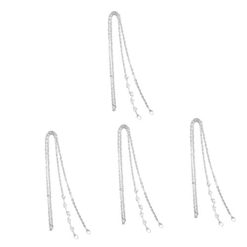 Uonlytech 4 Stück Handy Lanyard Herstellung Handtaschen-Kettenriemen Taschenkette selber machen Kettenzubehör Umhängetasche Kette Dekorative Beutelkette Kettentaschenriemen Metall Silber Uonlytech 4 Stück Handy Lanyard Herstellung Handtaschen-Kettenriemen Taschenkette selber machen Kettenzubehör Umhängetasche Kette Dekorative Beutelkette Kettentaschenriemen Metall Silber von Uonlytech