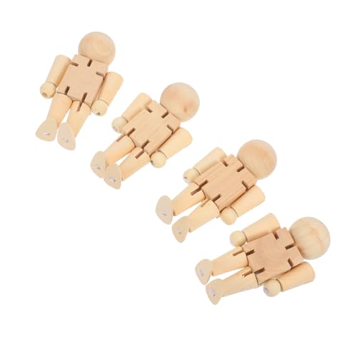 Uonlytech 4 Stück Hölzerne Puppe holzspielzeug Holzfiguren-Puzzlespielzeug Zeichnungspuppen Dampfspielzeug für Holz Nussknacker zum Bemalen Menschen aus Holz Holzpuppe Holznussknacker Beige Uonlytech 4 Stück Hölzerne Puppe holzspielzeug Holzfiguren-Puzzlespielzeug Zeichnungspuppen Dampfspielzeug für Holz Nussknacker zum Bemalen Menschen aus Holz Holzpuppe Holznussknacker Beige von Uonlytech