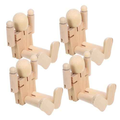 Uonlytech 4 Stück Holzroboter malen Roboter Stiftpuppe malen Holzmenschen zum Basteln DIY Painting Supplies Roboterholz zeichnen Holzfigur Holzpuppen zum Leute pfeifen Beige Uonlytech 4 Stück Holzroboter malen Roboter Stiftpuppe malen Holzmenschen zum Basteln DIY Painting Supplies Roboterholz zeichnen Holzfigur Holzpuppen zum Leute pfeifen Beige von Uonlytech
