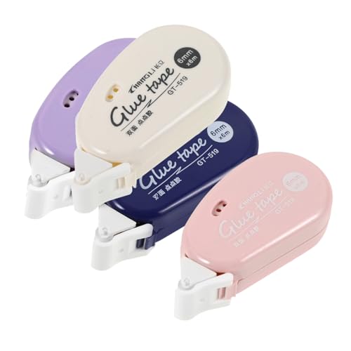 Uonlytech 4 Stück Klebepunkt Bandrolle Klebebänder einseitig dauerhaft klebrig doppelseitiges klebeband Scrapbook-Klebstoffe Klebeband für Scrapbooking Punktband das Haustier von Uonlytech