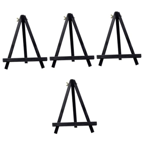 Uonlytech 4 Stück Kleiner Holzstaffelei für Multifunktionale Tischstaffelei für DIY Dekoration und Stabiler Handyhalter von Uonlytech