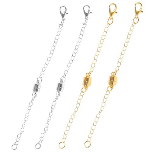 Uonlytech 4 Stück Magnetschnalle Schmuck Einstellbar Kette Für Zinklegierung Uonlytech 4 Stück Magnetschnalle Schmuck Einstellbar Kette Für Zinklegierung von Uonlytech