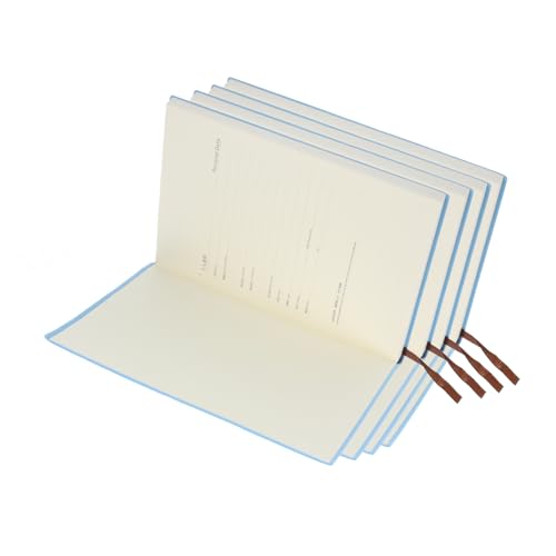 Uonlytech 4 Stück Notizbuch leeres Tagebuch Notizbücher Mini Memo -Pads Journaling klein Tagesplaner Notizblock Zeitplan-Notizblock Multifunktionsplaner Papier Sky-blue von Uonlytech