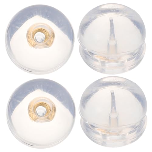 Uonlytech 4 Stück Ohrstecker Verschlüsse Hypoallergene Ohrring Stopper für Diy Schmuckherstellung Sicher und Langlebig Passend für Ohrringe von Uonlytech
