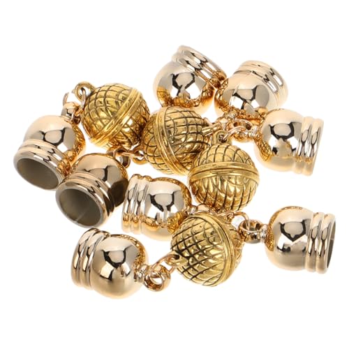 Uonlytech 4 Stück Schmuckzubehör Magnetische Armbandverschlüsse Halskette Verlängerung Magnetverschluss Magnetverschlüsse Für Halsketten Schmuckverschlüsse Für Armbänder Metall Golden von Uonlytech