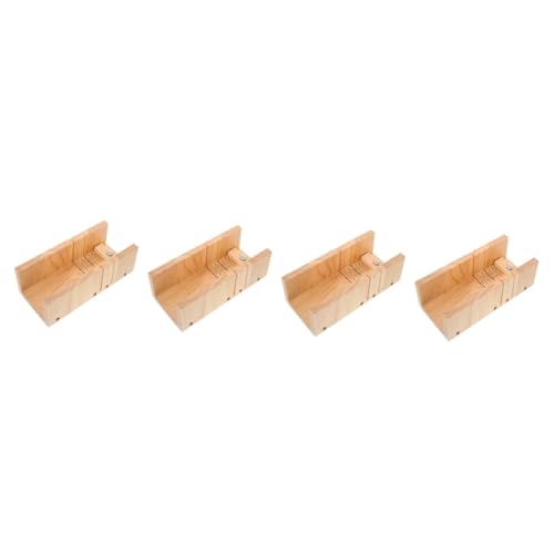Uonlytech 4 Stück Seifenschneider rechteckig Werkzeug Cutter komfortabel doppelt Slots Seifenform praktische Seifenschneideform Seifenschneidehalter Tragbare Ausstecherform aus Holz hölzern Uonlytech 4 Stück Seifenschneider rechteckig Werkzeug Cutter komfortabel doppelt Slots Seifenform praktische Seifenschneideform Seifenschneidehalter Tragbare Ausstecherform aus Holz hölzern von Uonlytech