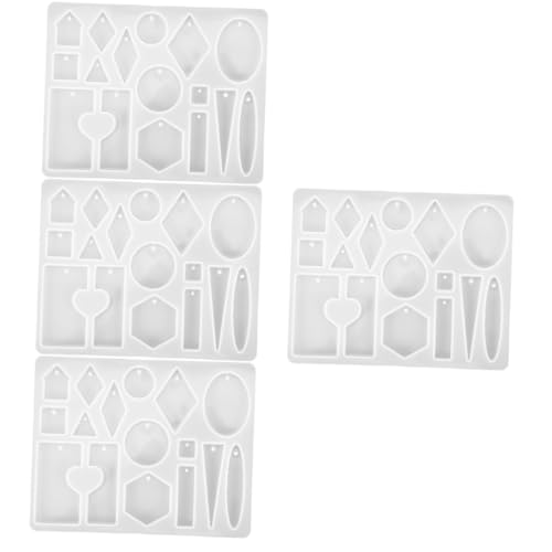 Uonlytech 4 Stück Silikonform Herz Anhänger für DIY Schmuckherstellung Epoxidharz Gießform für Ohrringe Schlüsselanhänger und Charms Wiederverwendbar Einfach zu Handhaben Reinigen Uonlytech 4 Stück Silikonform Herz Anhänger für DIY Schmuckherstellung Epoxidharz Gießform für Ohrringe Schlüsselanhänger und Charms Wiederverwendbar Einfach zu Handhaben Reinigen von Uonlytech