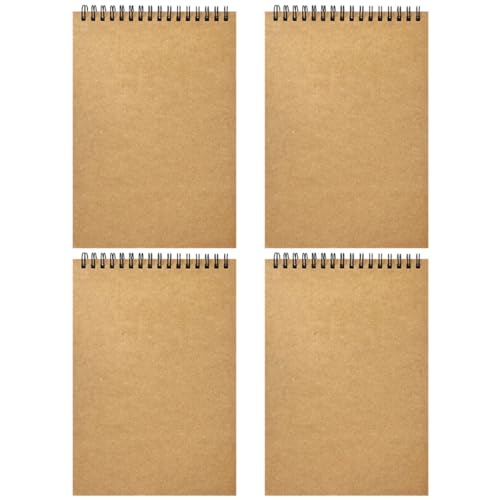 Uonlytech 4 Stück Spiral Notizbuch Set Minimalistisches Design für Planung Lernen und Bürogebrauch Robuste Abdeckung Dickes für Schüler Lehrer und von Uonlytech