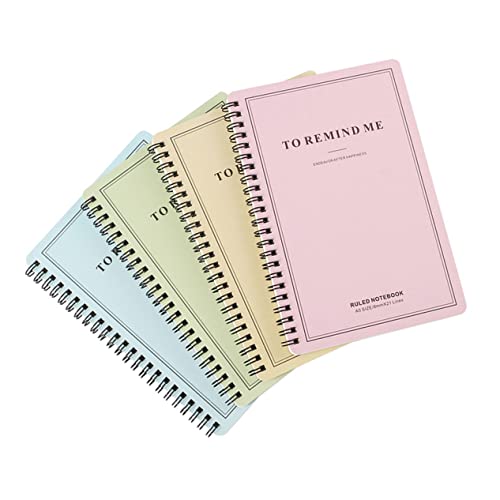 Uonlytech 4 Stück Spiral Notizbücher mit Einfacher Covergestaltung Praktische Notizblöcke für Tagebuch Journal und Reisen für Schüler und Notizen Uonlytech 4 Stück Spiral Notizbücher mit Einfacher Covergestaltung Praktische Notizblöcke für Tagebuch Journal und Reisen für Schüler und Notizen von Uonlytech