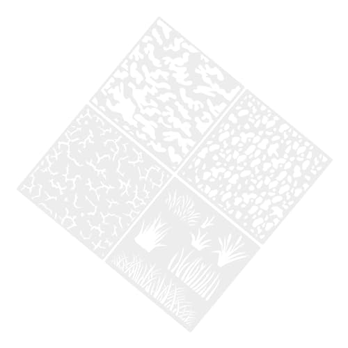 Uonlytech 4 Stück Stencils Malvorlagen Robustem Pet für DIY Projekte für Wandgestaltung Stoffmalerei und Schularbeiten Wiederverwendbar und Einfach zu Reinigen Uonlytech 4 Stück Stencils Malvorlagen Robustem Pet für DIY Projekte für Wandgestaltung Stoffmalerei und Schularbeiten Wiederverwendbar und Einfach zu Reinigen von Uonlytech