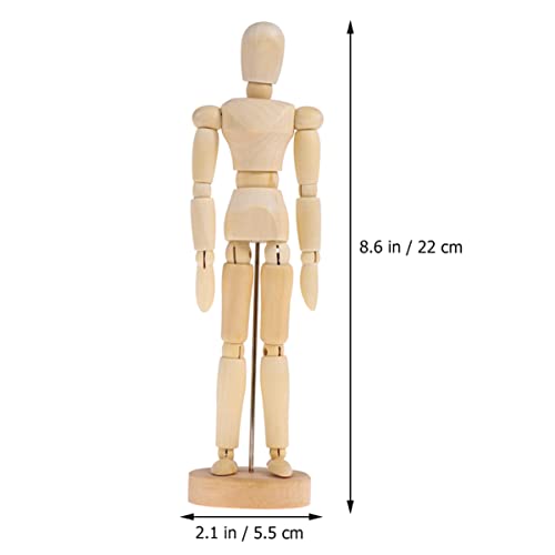 Uonlytech 4 Stück Teiliges Holzpuppen mit Beweglichen Gelenken Künstlerisches Modell zum Zeichnen und Dekorieren Holzfiguren für Arbeiten Stilvolle Wohnaccessoires Holzfarbe Uonlytech 4 Stück Teiliges Holzpuppen mit Beweglichen Gelenken Künstlerisches Modell zum Zeichnen und Dekorieren Holzfiguren für Arbeiten Stilvolle Wohnaccessoires Holzfarbe von Uonlytech