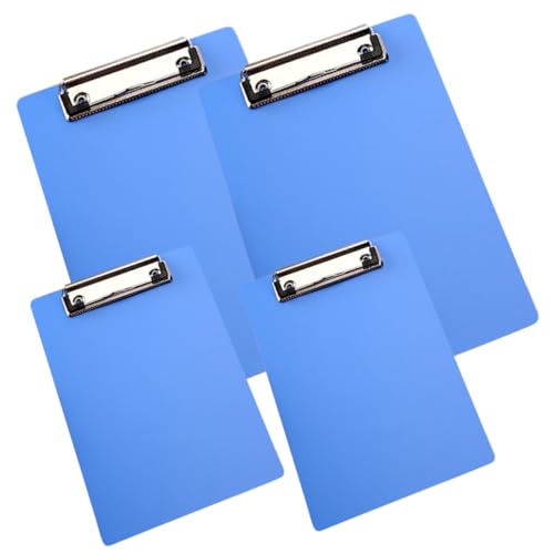 Uonlytech 4 Stück Teiliges Klemmbrett Schreibunterlage Dokumentenhalter Büroclip Schreibbrett mit Schreibunterlage für Lehrer Schüler und Bürobedarf Uonlytech 4 Stück Teiliges Klemmbrett Schreibunterlage Dokumentenhalter Büroclip Schreibbrett mit Schreibunterlage für Lehrer Schüler und Bürobedarf von Uonlytech