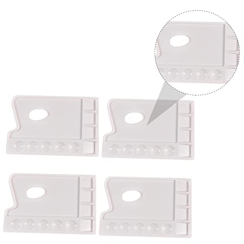 Uonlytech 4 Stück Teiliges Kunststoff Fächer Mischpalette für Aquarell und Acrylfarben für Kunst DIY Projekte und Schülerbedarf Uonlytech 4 Stück Teiliges Kunststoff Fächer Mischpalette für Aquarell und Acrylfarben für Kunst DIY Projekte und Schülerbedarf von Uonlytech
