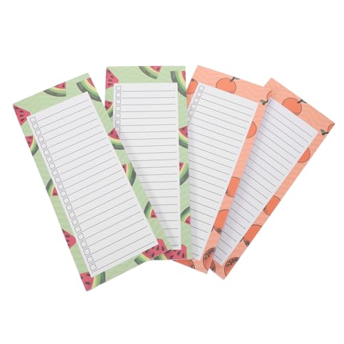 Uonlytech 4 Stück Teiliges Magnetisches Notizblock Niedlichem Obstdesign Abreißbare Einkaufslisten und Wochenplan-notizbuch Praktisch für Kühlschrank Tragbares Planer-notizpad für Täglichen Uonlytech 4 Stück Teiliges Magnetisches Notizblock Niedlichem Obstdesign Abreißbare Einkaufslisten und Wochenplan-notizbuch Praktisch für Kühlschrank Tragbares Planer-notizpad für Täglichen von Uonlytech