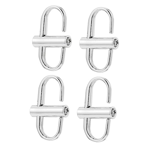 Uonlytech 4 Stück Teiliges Metall Kettentaschen Verstellbare Schnallen für Handtaschen DIY Kreative Mehrzweck Gurtkürzer Leicht und Praktisch für Schultertaschen von Uonlytech