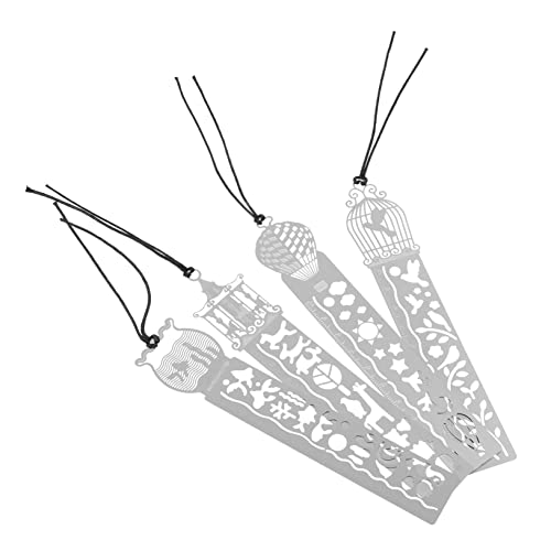 Uonlytech 4 Stück Teiliges Multifunktionale Metall Zeichenschablone und Lesezeichen Präzise Zeichnungslineale für DIY Projekte für Schüler und Kreative Uonlytech 4 Stück Teiliges Multifunktionale Metall Zeichenschablone und Lesezeichen Präzise Zeichnungslineale für DIY Projekte für Schüler und Kreative von Uonlytech