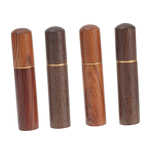 Uonlytech 4 Stück Teiliges Nähnadeln Holz Nähkasten für Zuhause Tragbare Aufbewahrung für Nähzubehör mit Geschützten Nadeln für Reisen und DIY Projekte von Uonlytech