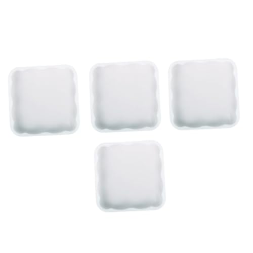 Uonlytech 4 Stück Teiliges Quadratische Silikon Untersetzer Formen Diy Kristall Epoxidharz Gussform für Einzigartige Tassenuntersetzer Leicht und Platzsparend für Kreative Projekte von Uonlytech