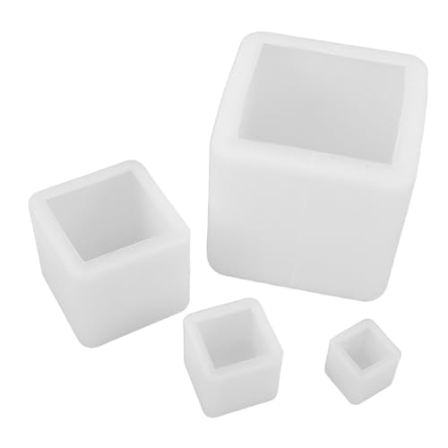 Uonlytech 4 Stück Teiliges Silikonwürfel- Hitze Kältebeständig Quadratische Gießformen für Harz Kerzen Seifen und Getrocknete Blumen Stabile DIY Bastelformen für Dekorative Wohnaccessoires Uonlytech 4 Stück Teiliges Silikonwürfel- Hitze Kältebeständig Quadratische Gießformen für Harz Kerzen Seifen und Getrocknete Blumen Stabile DIY Bastelformen für Dekorative Wohnaccessoires von Uonlytech