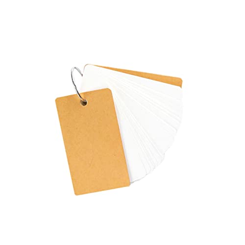 Uonlytech 4 Stück Teiliges Tragbares Ringbuch Notizbuch Kraftpapier Weißer Kern für Kreative Schreib und Zeichnungsprojekte für Schule und Büro von Uonlytech