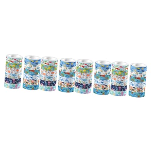 Uonlytech 4 Stück Washi-tape-aufkleber Zeitschriftenaufkleber Pastell Sammelalbum Schrott Band Handwerk Für Aufkleber-scrapbooking Scrapbooking -vorräte Tagebuch Szene von Uonlytech
