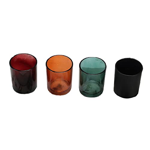 Uonlytech 4 Stücke DIY Duftkerzenbecher Gehärtetem Farbigen Geburtstagskerzenbecher Schwarz Blau für Desktop Dekoration und Kerzenkunst Uonlytech 4 Stücke DIY Duftkerzenbecher Gehärtetem Farbigen Geburtstagskerzenbecher Schwarz Blau für Desktop Dekoration und Kerzenkunst von Uonlytech
