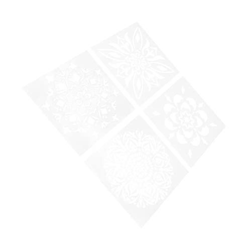 Uonlytech 4 Stücke Teiliges Sprühmuster Schablonen Pet Hohes Design für Diy Projekte und Schulbedarf für Bastelarbeiten Uonlytech 4 Stücke Teiliges Sprühmuster Schablonen Pet Hohes Design für Diy Projekte und Schulbedarf für Bastelarbeiten von Uonlytech