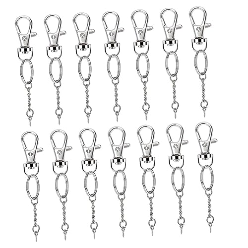 Uonlytech 40 Sätze Teiliges Schlüsselanhänger Zubehör Set mit Drehbaren Karabinern und Langlebigen Legierungs Schlüsselringen DIY Keychain Material für Kreative Schlüsselanhänger Uonlytech 40 Sätze Teiliges Schlüsselanhänger Zubehör Set mit Drehbaren Karabinern und Langlebigen Legierungs Schlüsselringen DIY Keychain Material für Kreative Schlüsselanhänger von Uonlytech