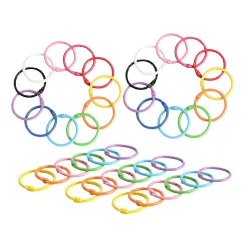 Uonlytech 40 Stück Ringe Für Loseblattordner: Schlüsselanhängerringe Aus Metall, Schnallen Für Karteikarten, Büro, Schule, Zuhause, Basteln, Fotoalbum, Scrapbooking Uonlytech 40 Stück Ringe Für Loseblattordner: Schlüsselanhängerringe Aus Metall, Schnallen Für Karteikarten, Büro, Schule, Zuhause, Basteln, Fotoalbum, Scrapbooking von Uonlytech