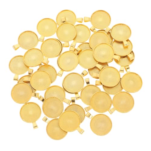 Uonlytech 40 Stück Runder Anhängersockel Anhängerschalen Für Die Schmuckherstellung Zubehör Zur Herstellung Von Cabochon-schmuck Einfassungen Für Die Schmuckherstellung Golden Zinklegierung Uonlytech 40 Stück Runder Anhängersockel Anhängerschalen Für Die Schmuckherstellung Zubehör Zur Herstellung Von Cabochon-schmuck Einfassungen Für Die Schmuckherstellung Golden Zinklegierung von Uonlytech