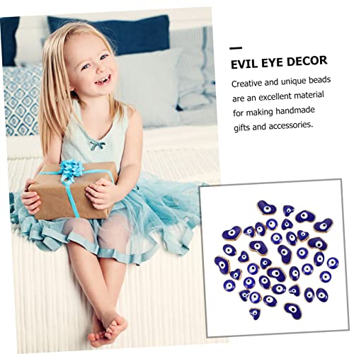 Uonlytech 40 Stück Teiliges Evil Eye Perlen Legierung Handgefertigte DIY Schmuckanhänger für Halsketten Armbänder Ohrringe Langlebige Blaue Runde Herzen Ovale Formen Vielseitiges Uonlytech 40 Stück Teiliges Evil Eye Perlen Legierung Handgefertigte DIY Schmuckanhänger für Halsketten Armbänder Ohrringe Langlebige Blaue Runde Herzen Ovale Formen Vielseitiges von Uonlytech