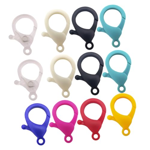 Uonlytech 40 Stück Teiliges Kunststoff Karabinerverschluss Bunte Schmuckverschlüsse mit Haken für DIY Schmuckherstellung Lanyard Clips Schlüsselanhänger Zubehör für Erwachsene Uonlytech 40 Stück Teiliges Kunststoff Karabinerverschluss Bunte Schmuckverschlüsse mit Haken für DIY Schmuckherstellung Lanyard Clips Schlüsselanhänger Zubehör für Erwachsene von Uonlytech