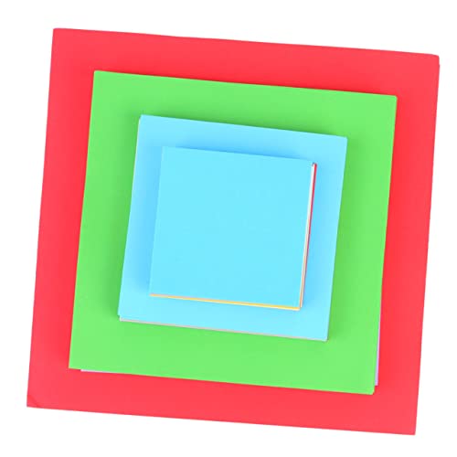 Uonlytech 400 Stück Buntes Origami Papier Doppelseitiges Faltpapier für Kindergarten und Diy Bastelprojekte von Uonlytech