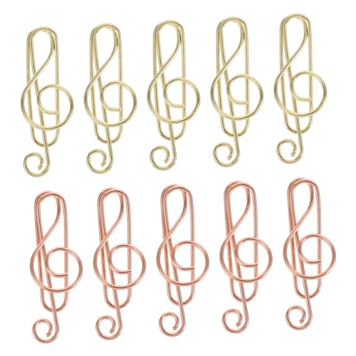 Uonlytech 40Stücke Musiknoten Büroklammern Lustige Metall Büroklammern Und Roségold Lesezeichen Clips Für Büro Schule Und Kreative Projekte Langlebig Und Leicht Uonlytech 40Stücke Musiknoten Büroklammern Lustige Metall Büroklammern Und Roségold Lesezeichen Clips Für Büro Schule Und Kreative Projekte Langlebig Und Leicht von Uonlytech