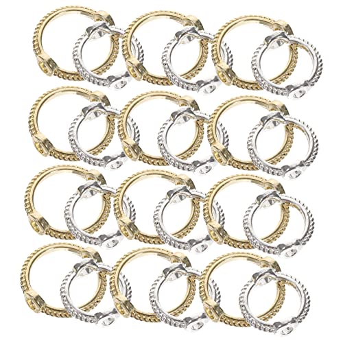 Uonlytech 40 Stück Runde Perlenrahmen Doppelloch Verbinder für Schmuckherstellung Bunte Metallperlen Selbstgemacht Armband und Halskette Bastelmaterial für Schmuckprojekte Uonlytech 40 Stück Runde Perlenrahmen Doppelloch Verbinder für Schmuckherstellung Bunte Metallperlen Selbstgemacht Armband und Halskette Bastelmaterial für Schmuckprojekte von Uonlytech
