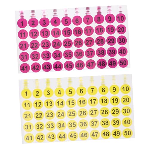 Uonlytech 42 Blatt Runde Zahlenaufkleber Selbstklebend Ablösbar für Inventar Organisation Versand DIY Bastelprojekte Vielseitig Einsetzbar Farblich Gemischt Uonlytech 42 Blatt Runde Zahlenaufkleber Selbstklebend Ablösbar für Inventar Organisation Versand DIY Bastelprojekte Vielseitig Einsetzbar Farblich Gemischt von Uonlytech