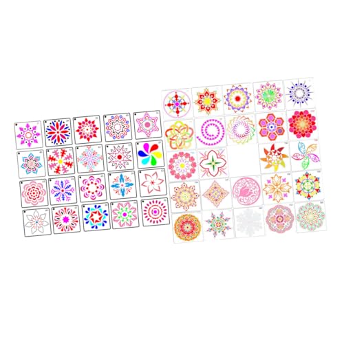 Uonlytech 44 Stück Mandala Schablonen Malvorlagen für Diy Kunsthandwerk Zeichenschablonen für Zuhause und Vielseitige Schablonen für Erwachsene Uonlytech 44 Stück Mandala Schablonen Malvorlagen für Diy Kunsthandwerk Zeichenschablonen für Zuhause und Vielseitige Schablonen für Erwachsene von Uonlytech