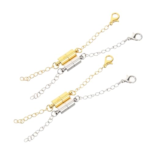 Uonlytech 4Paare Magnetische Halskettenverlängerungen Teilig DIY Schmuckverlängerungen für Armbänder und Mehr Hochwertige Magnetverschlüsse für Uonlytech 4Paare Magnetische Halskettenverlängerungen Teilig DIY Schmuckverlängerungen für Armbänder und Mehr Hochwertige Magnetverschlüsse für von Uonlytech
