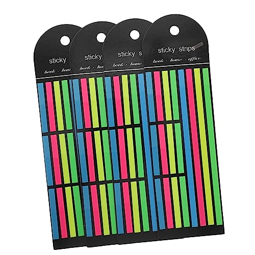 Uonlytech 4Stücke Bunte Buchanmarkierungsstreifen für Notizbücher Fluoreszierende Lesestreifen für Schule Büro und Zuhause Praktische Index Tabs für Effektives Lernen und Lesen Uonlytech 4Stücke Bunte Buchanmarkierungsstreifen für Notizbücher Fluoreszierende Lesestreifen für Schule Büro und Zuhause Praktische Index Tabs für Effektives Lernen und Lesen von Uonlytech