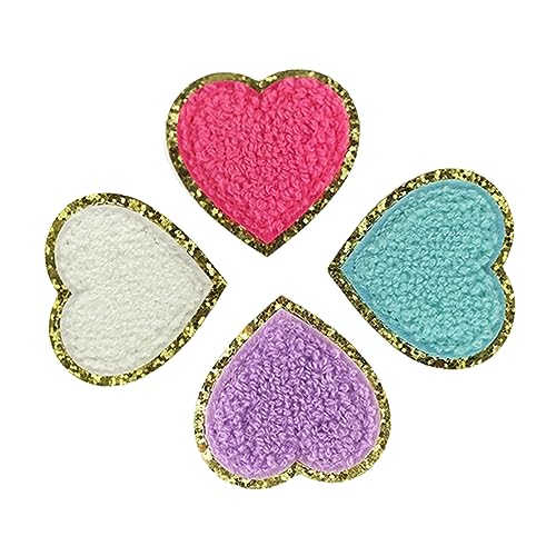 Uonlytech 4Stücke Herz Patches Polyester Multifunktionale Aufnäher für Kleidung Hüte Taschen und DIY Dekoration Zufällige Farben Strapazierfähig und Hautfreundlich Uonlytech 4Stücke Herz Patches Polyester Multifunktionale Aufnäher für Kleidung Hüte Taschen und DIY Dekoration Zufällige Farben Strapazierfähig und Hautfreundlich von Uonlytech