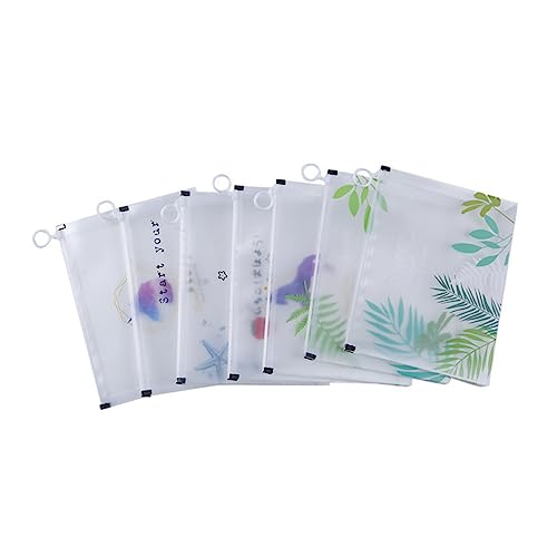 Uonlytech 4Stücke Reißverschluss Organizer Transparente Dokumententaschen für Schule und Büro Wasserdichtes Mäppchen für Schreibwaren Robuste Aufbewahrungslösung mit Verstärktem von Uonlytech