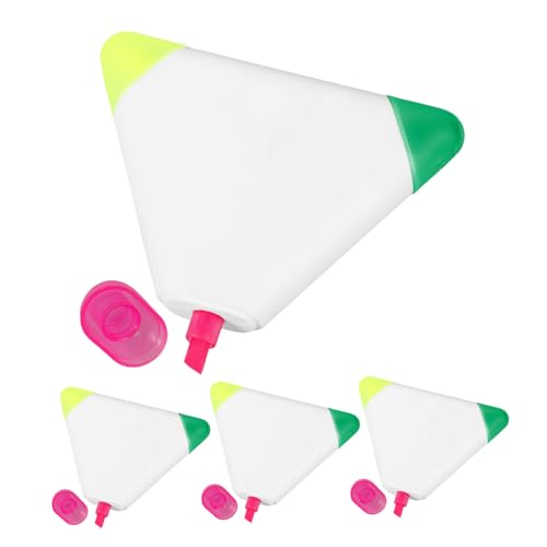 Uonlytech 4Stücke Tragbare Mehrfarbige Graffiti Marker Fluoreszierende Lernmarkerstifte für Präzise Markierungen für Scrapbooking und Notizen für Kreative Projekte von Uonlytech
