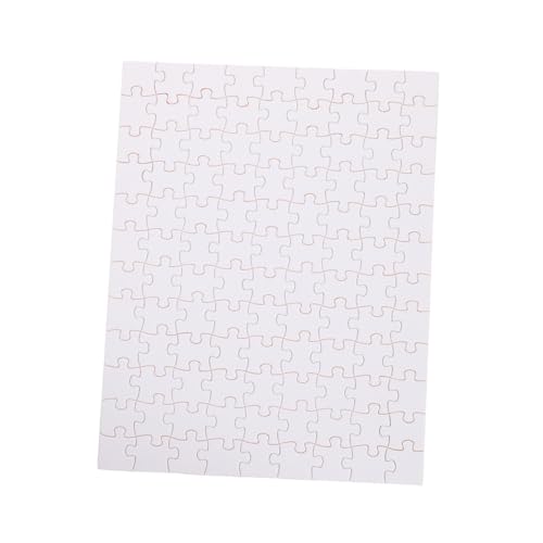Uonlytech 5 Blätter Blanko holzpuzzle Teile Sublimation Wärmeübertragung DIY Bastelset Stabile Glatte Oberfläche für Kreative Puzzlegestaltung Geschenkidee von Uonlytech